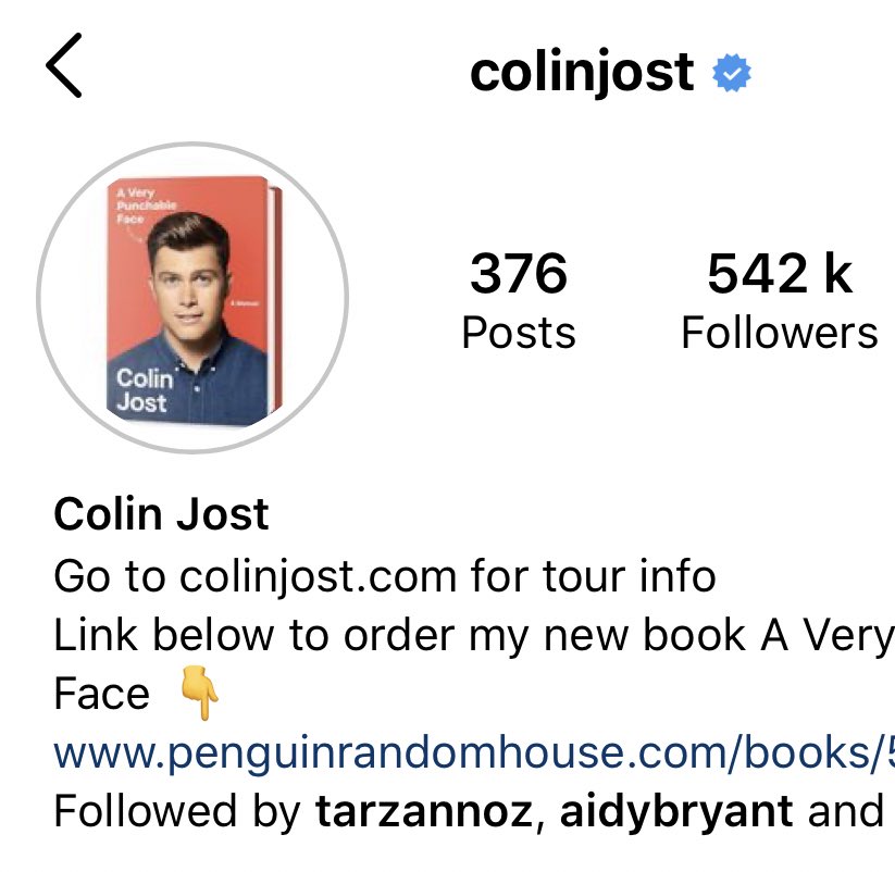ah colin jost and his stupid profile photo. https://t.co/2KDJN6qEV2