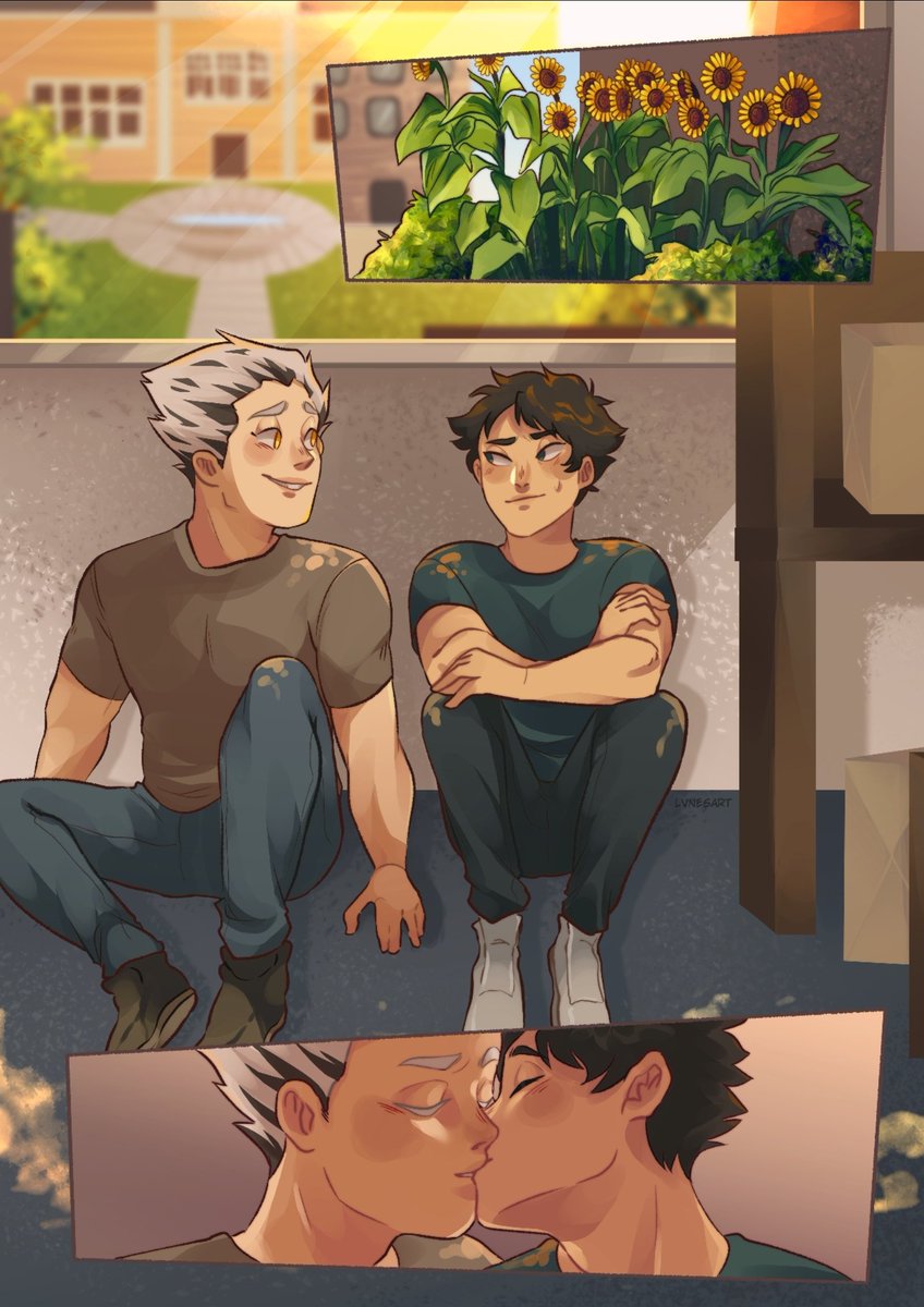 My contributions for the Hanakotoba Bokuaka Zine! I drew 4 pieces for each season for @aiviloti 's fic. Please read her fic, it's amazing!

Thank you for having supported us during preorders, and I hope you enjoy these! I'll link the fic, dw dw!

#bokuaka #haikyuu 