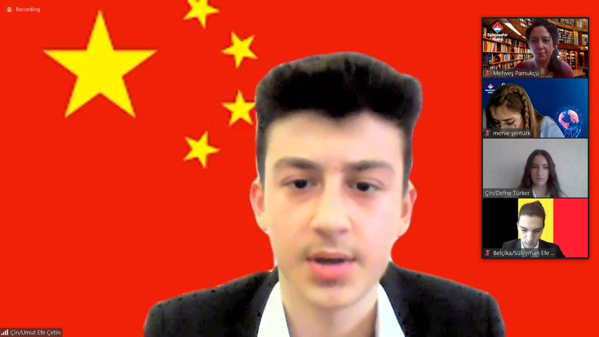 Bahçeşehir Koleji Bademli Kampüsü Anadolu Lisesi öğrencilerimiz Defne TÜRKER ve Umut Efe ÇETİN VII. Genç Diplomatlar Konferansına Çin delegerasyonu olarak katıldılar.