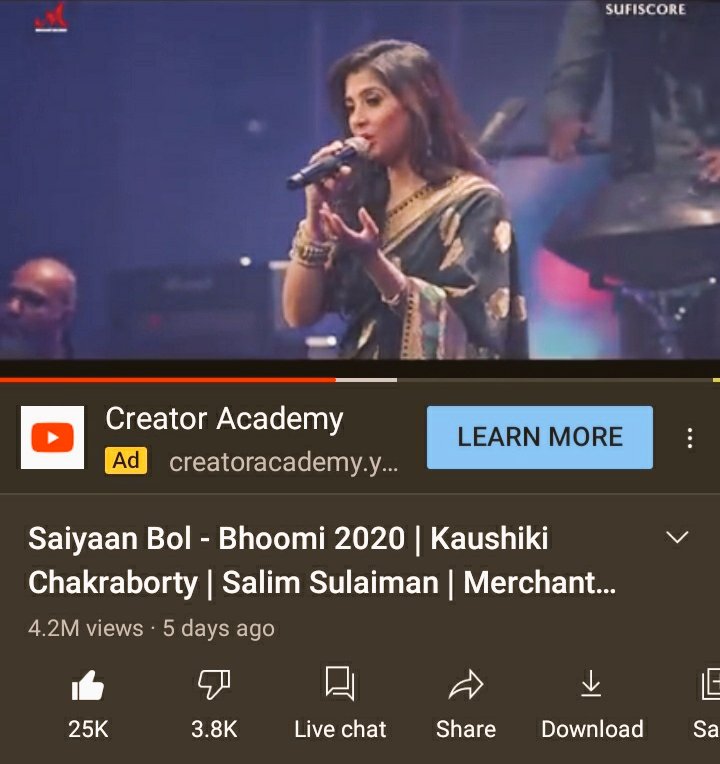 Wow!!🥰🤗 Only 5 days & 4.2+ views already😍😍 
@Singer_kaushiki mam your voice is just👌💞
#SaiyaanBol #Bhoomi2020 #KaushikiChakraborty