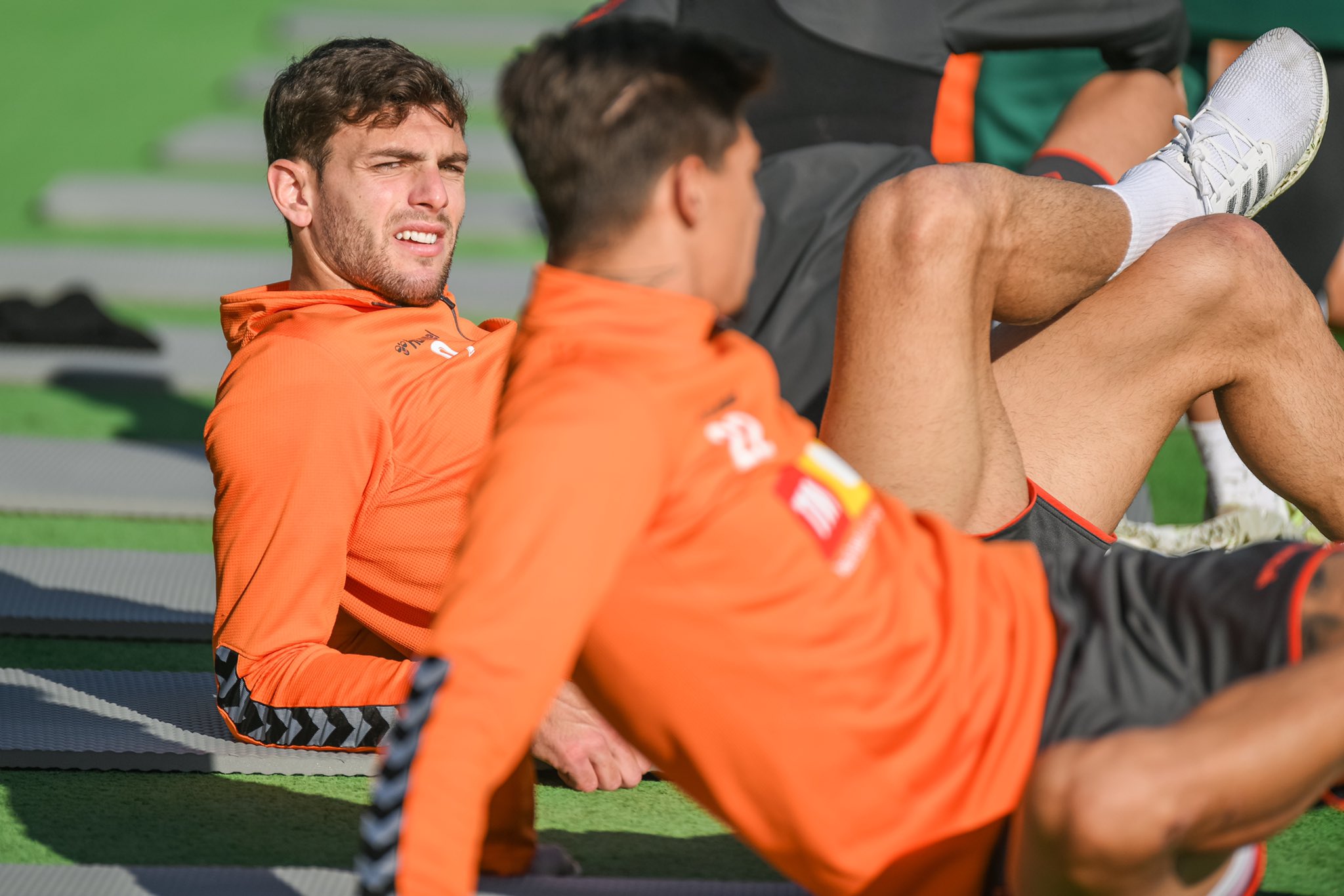 Los jugadores del Elche, de vuelta al trabajo (Foto: ECF).
