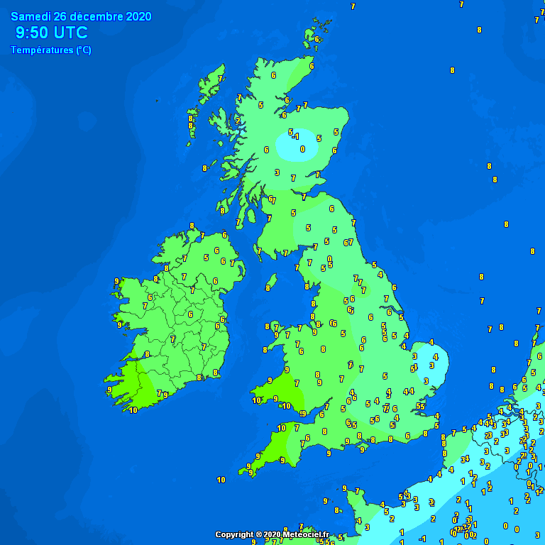 British_wx's tweet photo. Latest update of UK temperatures, wind, satellite image (showing cloud cover), and lightning activity. https://t.co/F6HBNMm7Qn