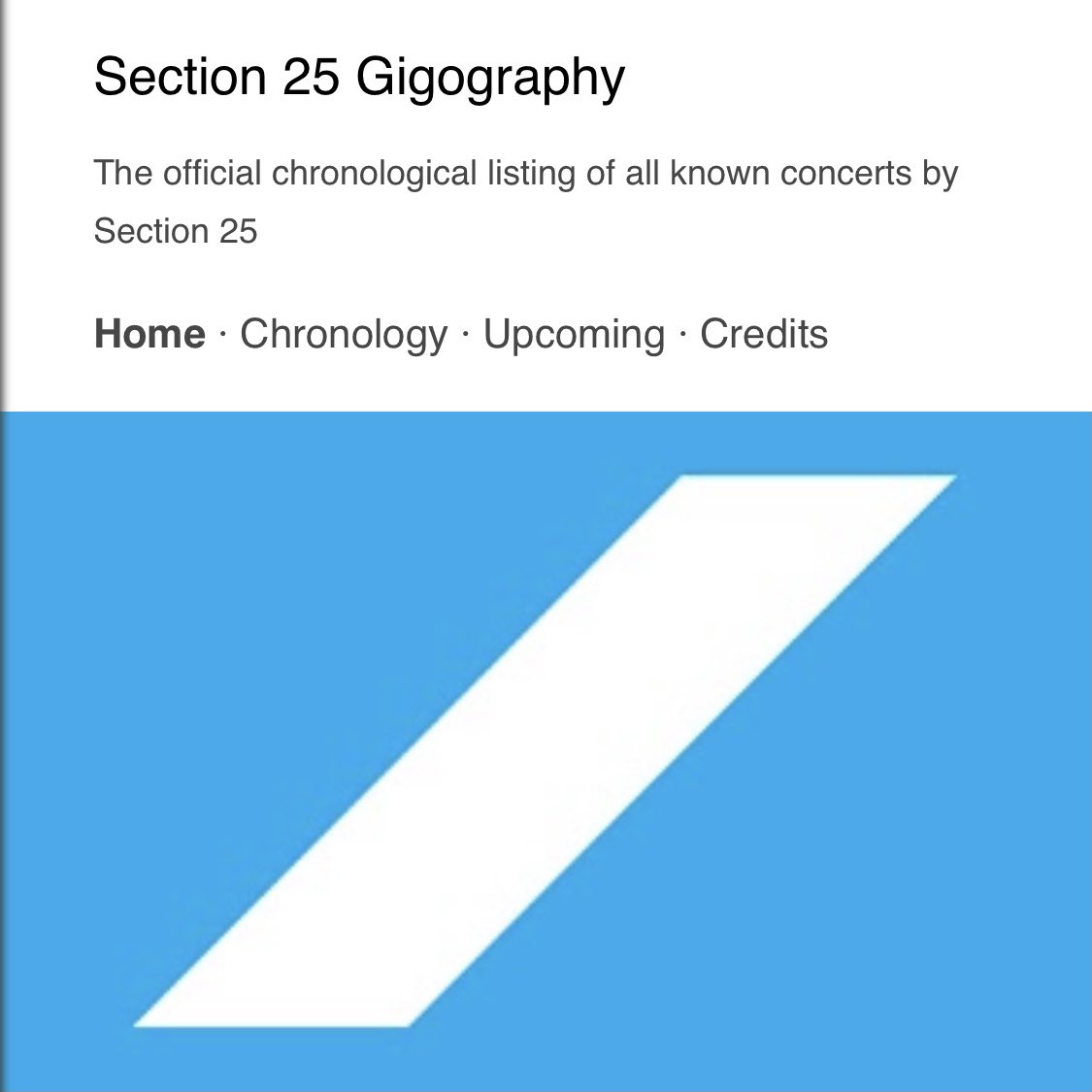 sxxvgigography.blogspot.com is live and expands on the excellent @section25 gig listing compiled by @thappyone / we’re currently at 1982 in the building process and heading to the Futurama