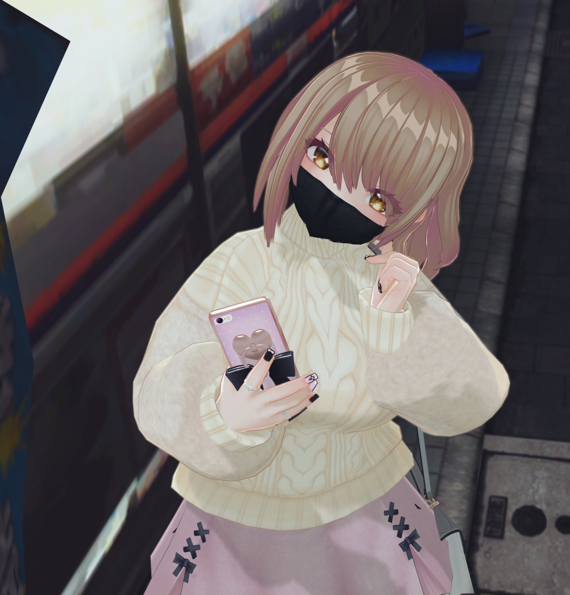 まじでスマホがかわいい　あと靴もかわいい　全部かわいいからすごい