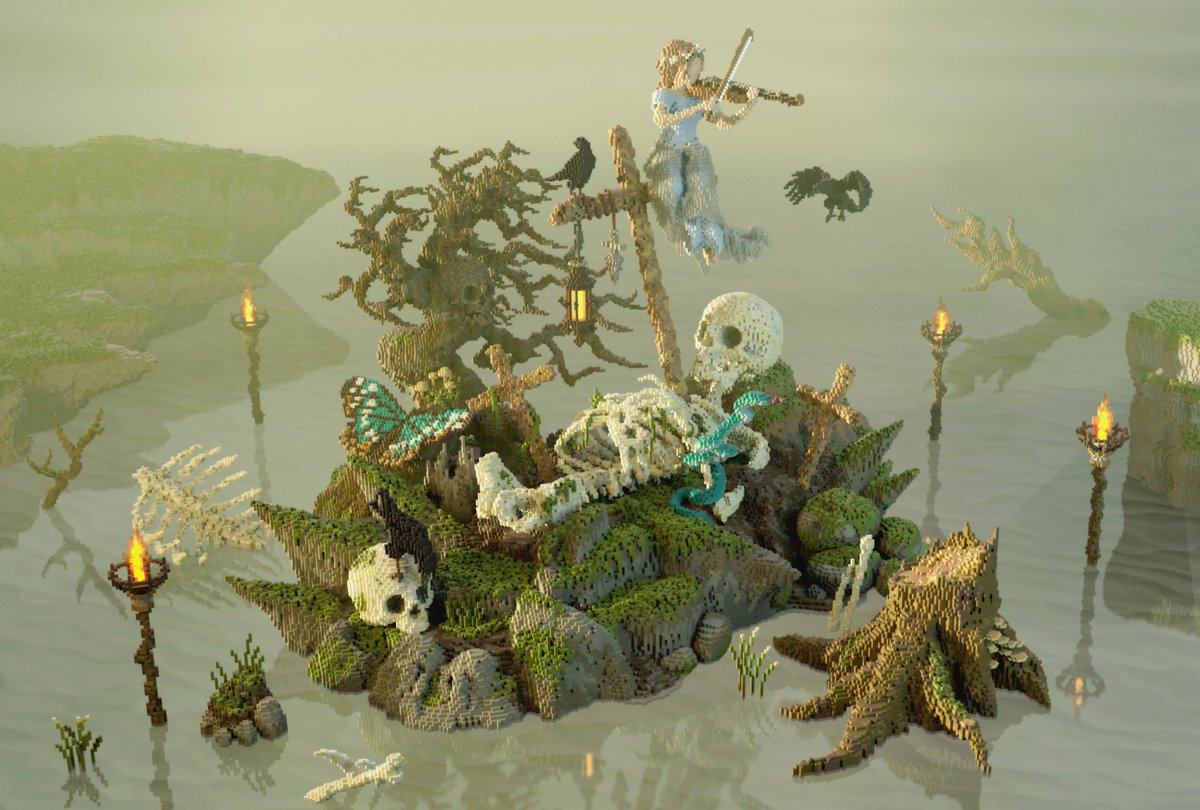 TomatoN_mc's tweet image. #2020年自分が選ぶ今年の4枚 
今年もMinecraftを楽しみました