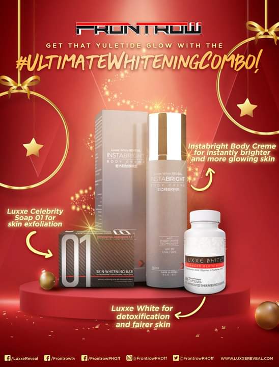 lxxproductsph's tweet photo. 3 easy and achievable steps for that perfect yuletide GLOW!
Get 50% LIFETIME DISCOUNT on DD STICK and INSTABRIGHT when you avail any FRONTROW package!
๐ https://t.co/o6g2GAGmCg
๐ https://t.co/gqsb5yxFGM
#LuxxeReveal #DDStick #Instabright #KoreanSkincare #SkincarePartner https://t.co/glZfjQhGI3