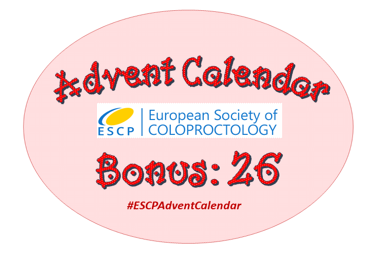 YouESCP's tweet photo. #ESCPAdventCalendar 26!
We'll keep sharing content.. Advent Calendar bonus!
Today an international RCT about to start
(protocol under review)
#SSI @eloiespin @vallhebron @AlejandroSolP
@GianlucaPellino
#StayHome #StaySafe #colorectalsurgery #SoMe4Surgery https://t.co/PiSzgMg3WU