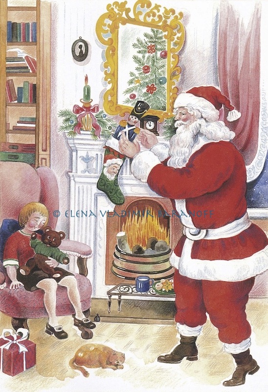TemperaMovement's tweet photo. Happy Christmas From Tempera Movement! Celebrating The Splendor Of The Festive Season! Wishing All Much Joy &amp; Prosperity! #Christmas #HappyHolidays #ChristmasTree #SantaClaus #Santa #Christmasgifts "A Visit From Santa" By Elena Vladimir Baranoff https://t.co/IkfOSZyhkf