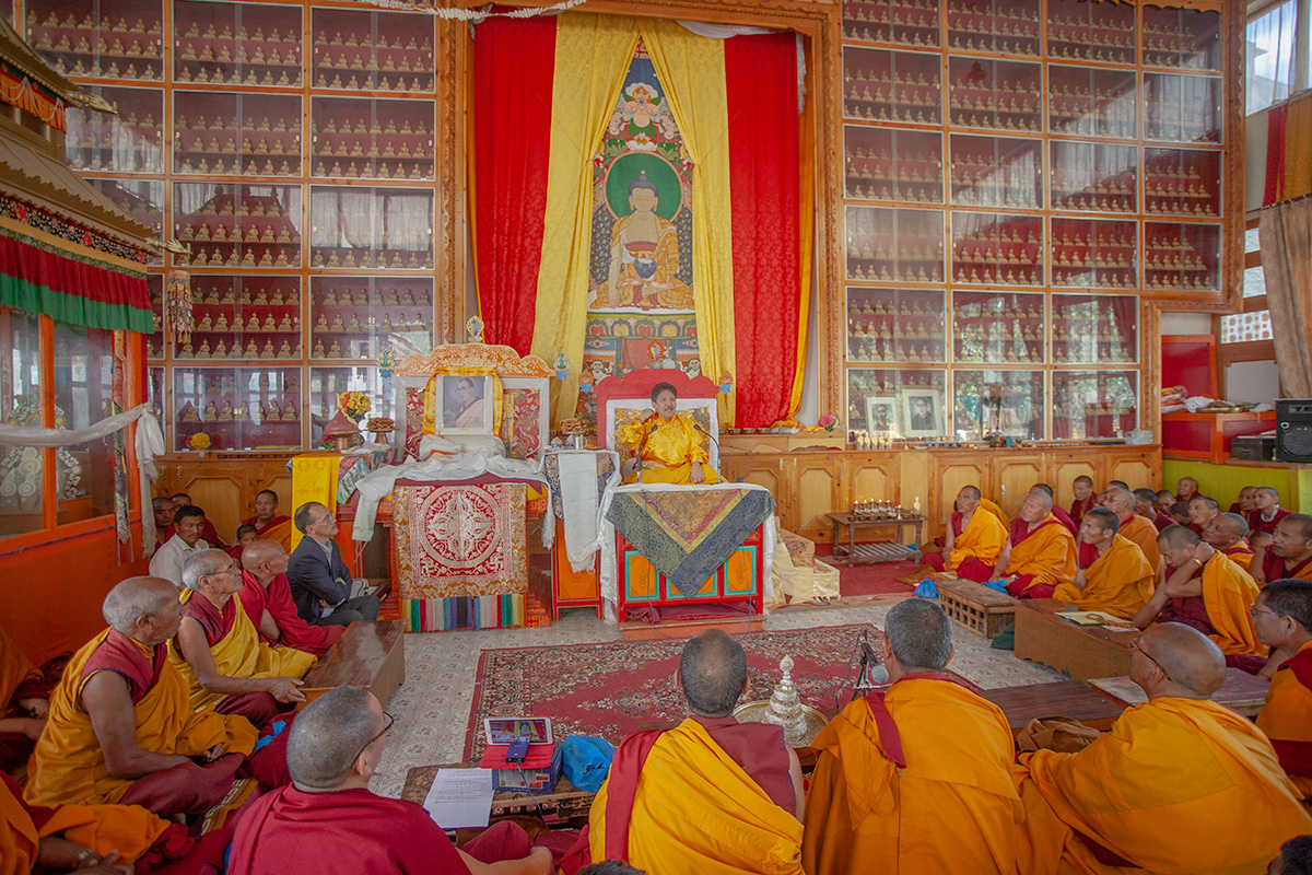 Curiously, current head of the monastery is not a monk and doesn't live here! Lochen Tulku Rinpoche is a reincarnate spiritual leader, lives in the plains and visits often. He is the most revered person in the entire valley and people gather in large numbers during his presence.