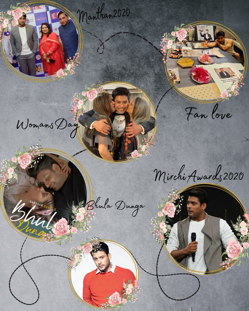 | MARCH | For many fans it was a transition phase, when we got habitual with not watching him daily. Bhula Dunga which was  @sidharth_shukla's first project after BB became massive hit. His IG videos, posts & witty talks everything made us luv him more. #Sidharths2020Rewind