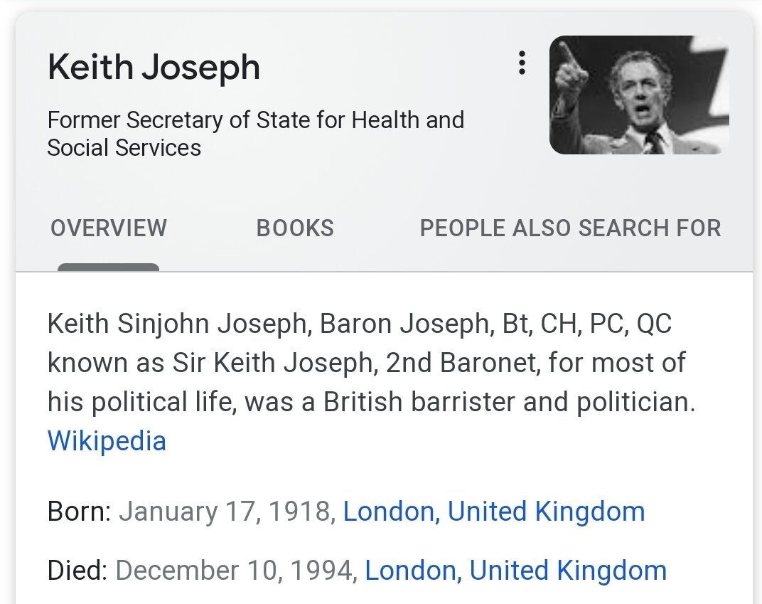 Powell was indeed a believer/promoter of neoliberal policies.Keith Joseph is considered the key politician through which Thatcher came to channel Milton Friedman’s theory of monetarism.Powell, though, was Joseph’s senior and knew Friedman through the Mont Pelerin Society.