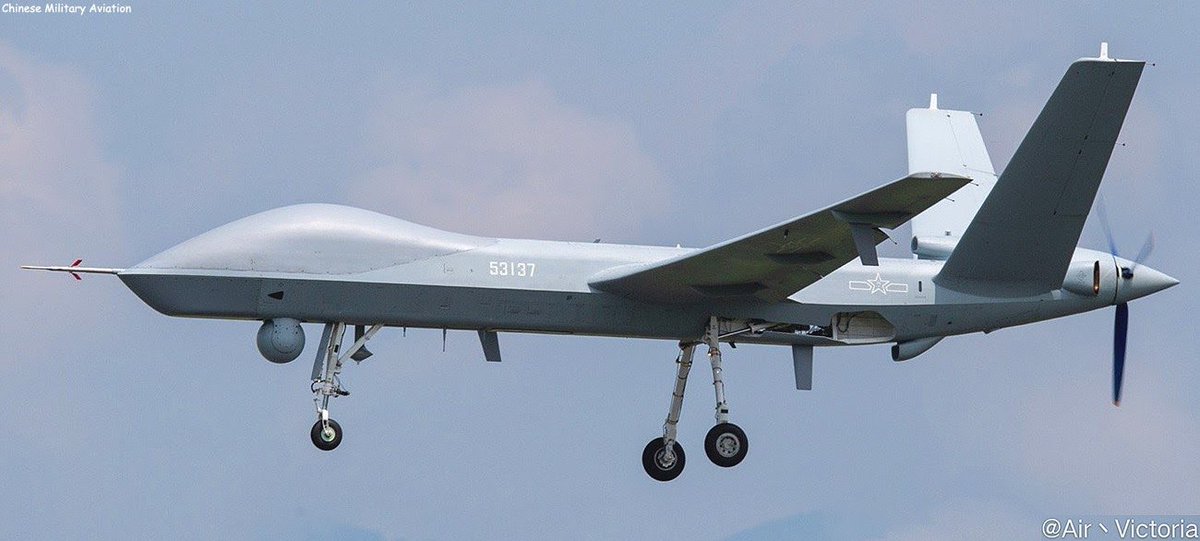 - Chinese Wing Loong II UCAV- Version used with PLA is called GJ-2. Differs from WL-II in absence of winglets.- Payload: 400 kg (not confirmed)- Endurance: 30+ hrs- Satellite link for long range (1,500 km radius) operations+