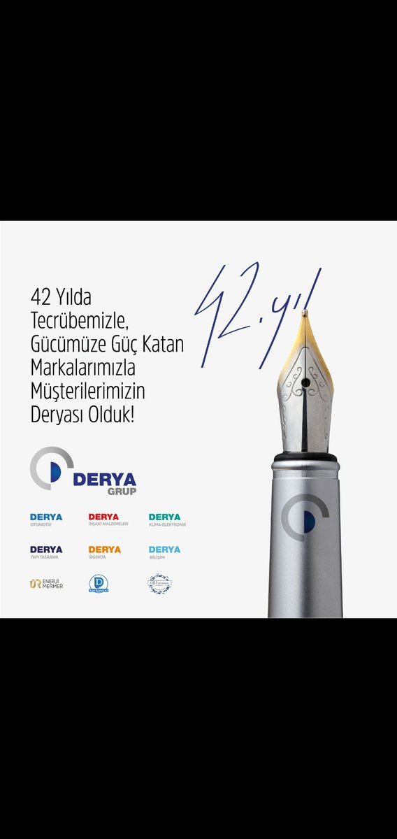 bakikis's tweet photo. #deryagrup#42.yil#nice başarılı yillar https://t.co/f3lnsgy8hi