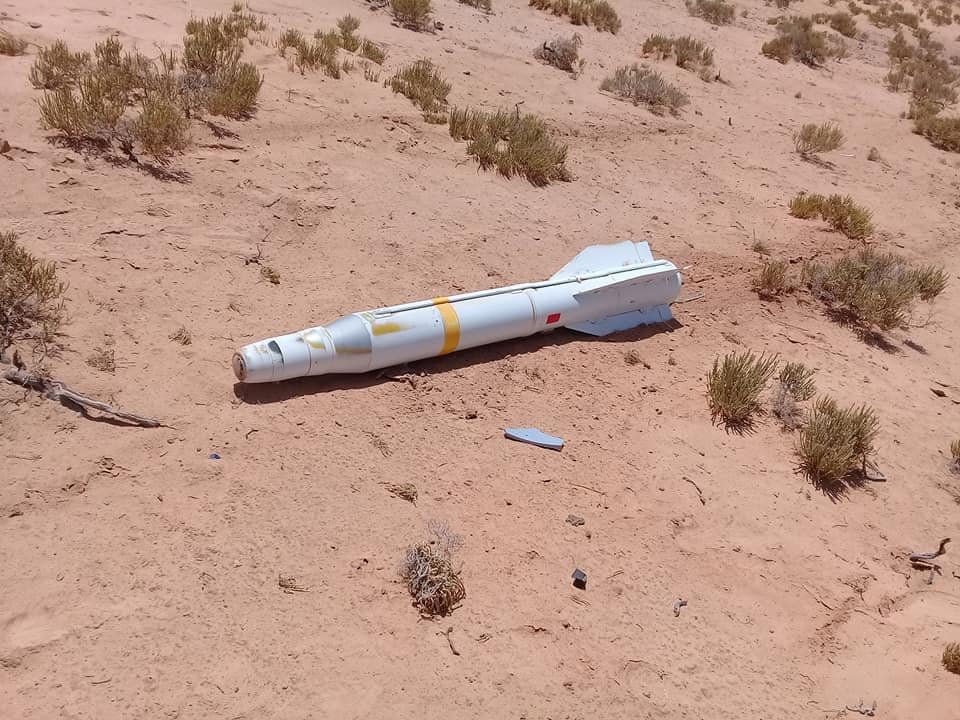 Weapon Types - - China has developed customized weapons for UCAV ops(1) AKD-10/LJ-7 'Blue Arrow) (air-to-surface version of HJ-10 ATGM with laser guidance)- Pic-01: Blue Arrow missile from a downed WL-II UCAV in Libya.- Pic-02: AKD-10 on PLA gunship