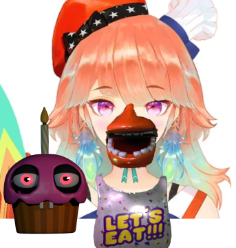 sngmns's tweet photo. five nights at soras 
im very ashamed of this, please dont take it seriously #hololive #ホロライブ #FNAF #cursedimages https://t.co/e7nEI65bt1