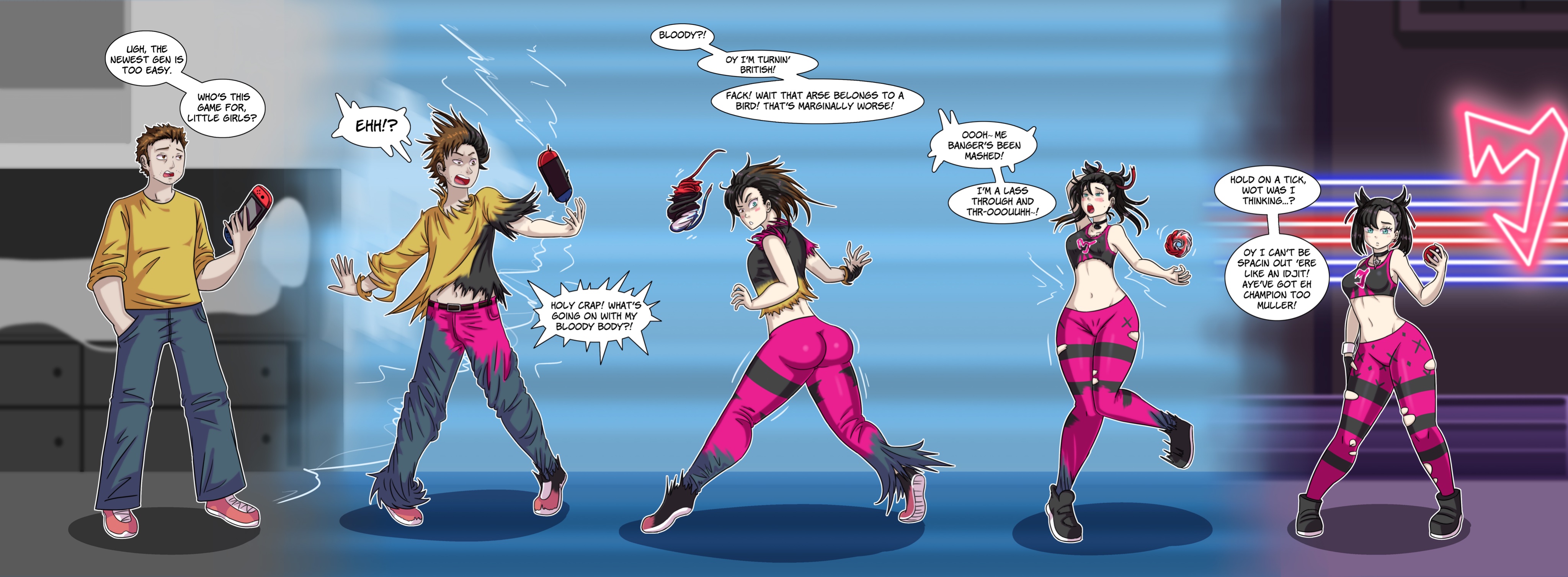 LimeTG on X: "Tg Sequence of Marnie from Pokemon Sword and Shield for the  third raffle winner, with dialogue from @CharoLewd #tgtf #genderbender # transformation https://t.co/w26xNTc65T" / X