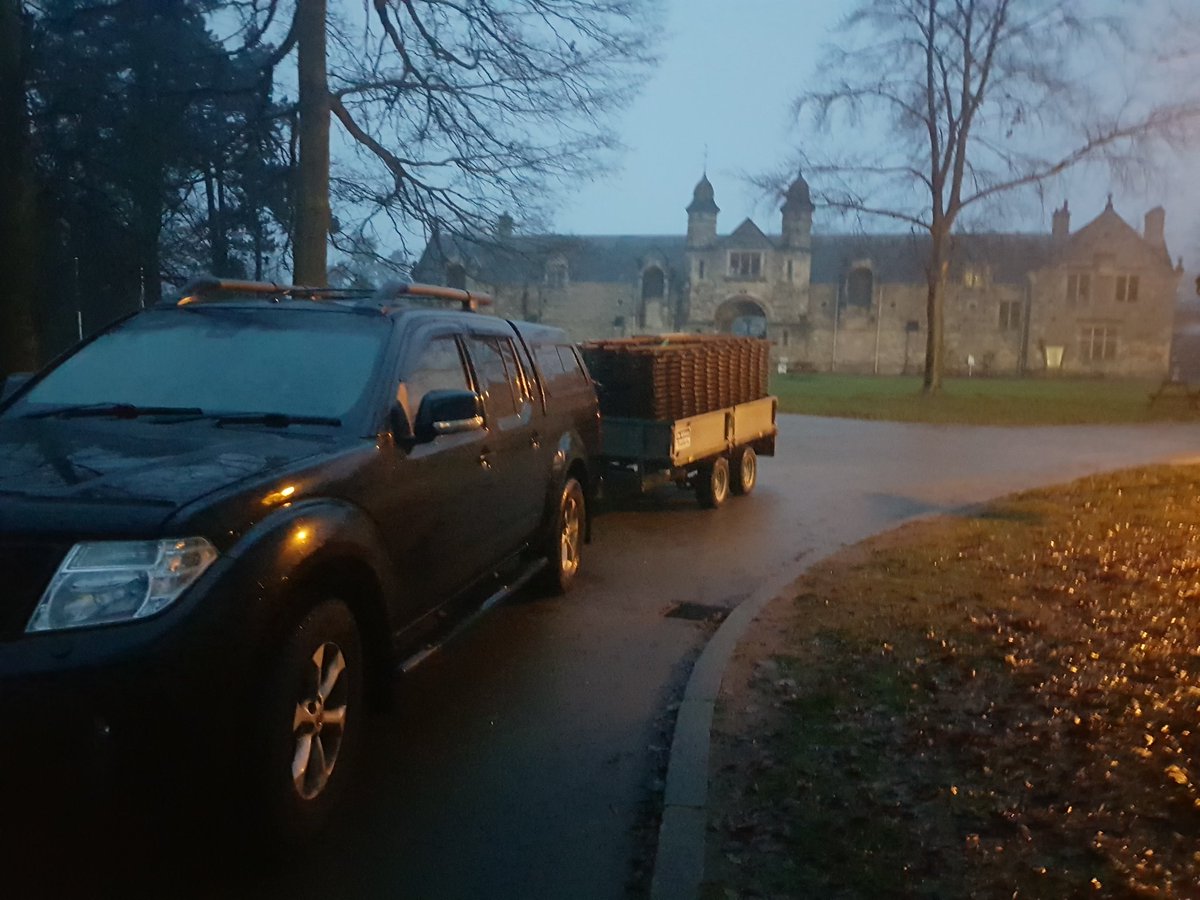 0745 am. Arrival on to site. Station area equipment, tools and coal are unloaded from the truck, gazebo from the trailer and the strapping removed from track.