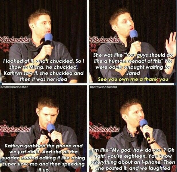 And here is Jensen explaining the behind the scenes of that video with such dad vibes because it is also an important thing to share (duh)