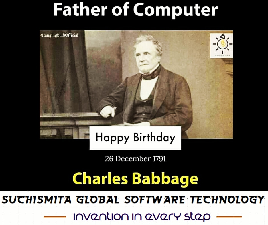 SuchismitaGlob1's tweet image. Happy birthday to you #fatherofcomputer