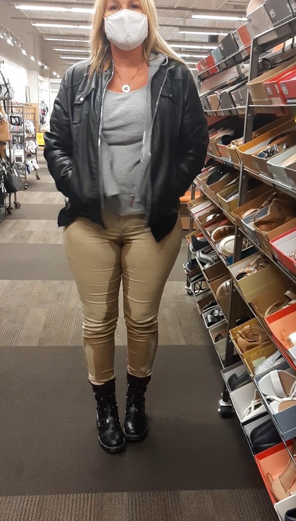 women peeing pants Lexi peed her pants in the shoe store. I  love it when women pee themselves when shopping. Feel free to message me  your wet experiences.