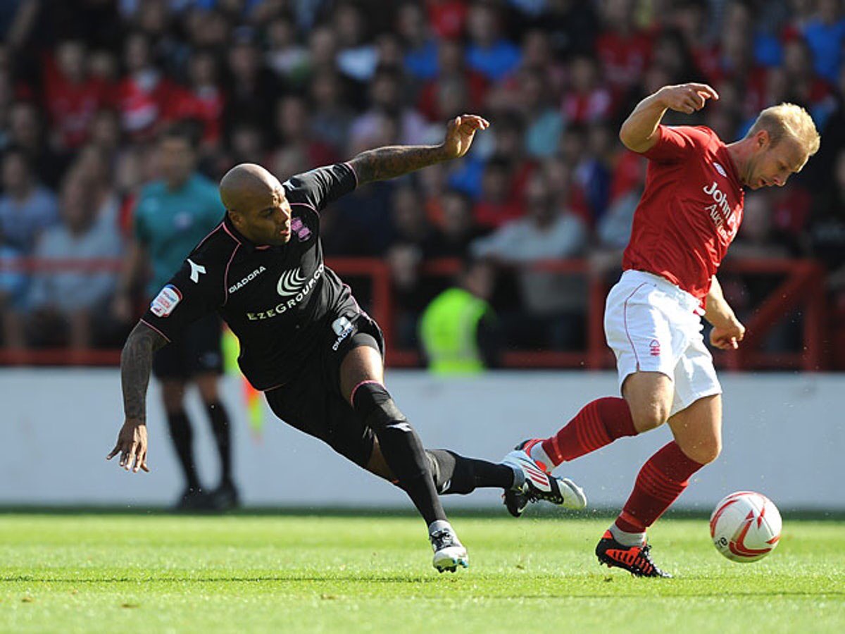 9 - 12/13All black with pink trim but again, no need since it would just be a shorts clashForest show off their final Umbro kit, a simple, low detail style, although the socks look pretty funky here   #NFFC 2-2  #BCFC