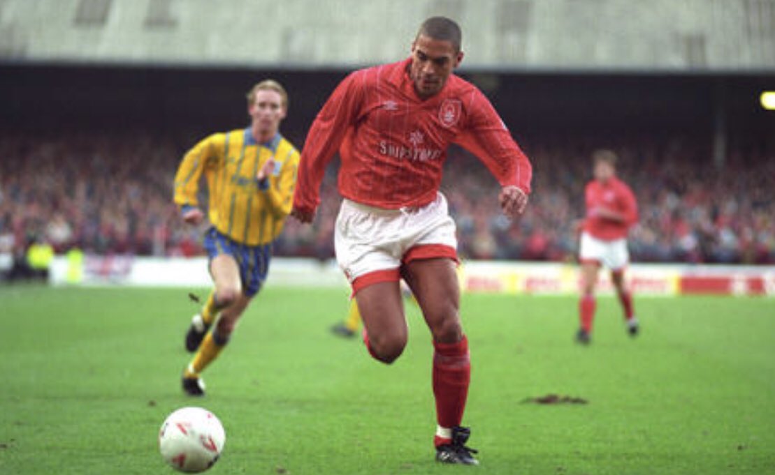 1 - 93/94Freshly relegated to Div 1, and wearing our local Shipstones sponsor for a relatively low profile gameBirmingham in yellow with blue pinstripes  #NFFC 1-0  #BCFC