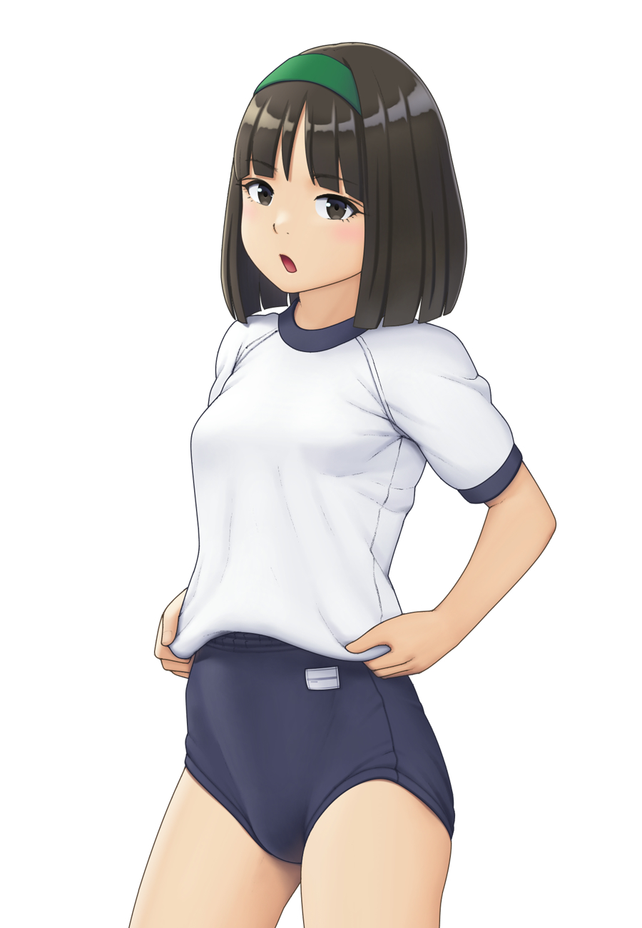 まぶる 同人始めました 一日一枚イラスト２７４ 体操服の裾を気にしてる女の子です T Co Zutswk8vyr Twitter