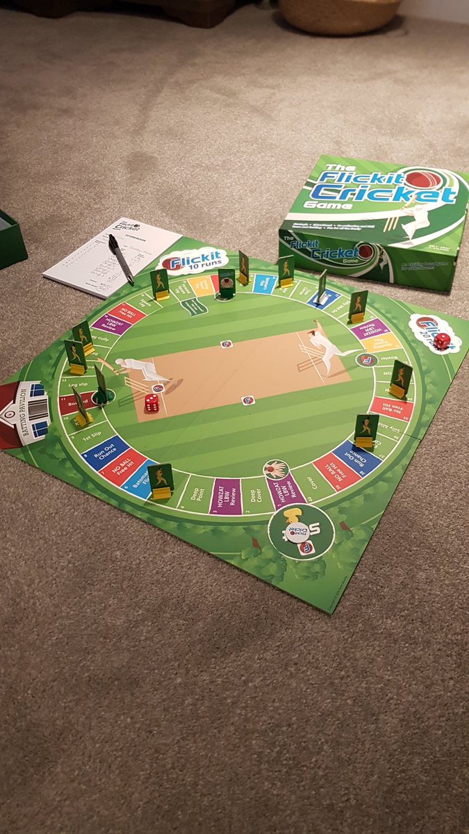 Top first innings of <a href="/FlickitCricket/">Flickit Cricket</a> just now - my wife was chuffed to chalk up 366 runs! Great game, and even my 3 year old loved getting involved. Good fun for any #Cricket lovers 🏏 <a href="/bbctms/">Test Match Special</a> <a href="/SkyCricket/">Sky Sports Cricket</a> <a href="/harrismonkey/">chris harris</a> <a href="/jimmy9/">James Anderson</a> <a href="/StuartBroad8/">Stuart Broad</a> <a href="/root66/">Joe Root</a> <a href="/Heatherknight55/">Heather Knight</a> <a href="/Eoin16/">Eoin Morgan</a>