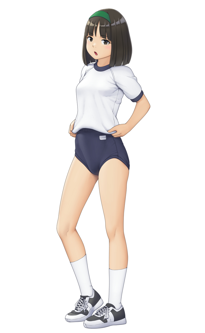 まぶる 同人始めました 一日一枚イラスト２７４ 体操服の裾を気にしてる女の子です T Co Zutswk8vyr Twitter