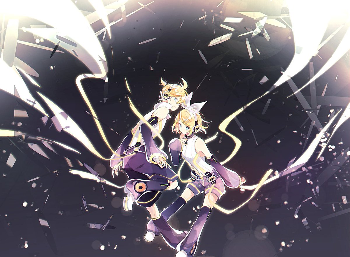 鏡音レン ,鏡音リン 「⚡️鏡音リン・レンAppend発売10周年⚡️ #鏡音誕生祭2020 」|涼(すずみ)のイラスト