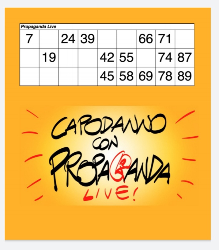 FedeCarteletti's tweet image. #propagandalive 
#propagandatombola