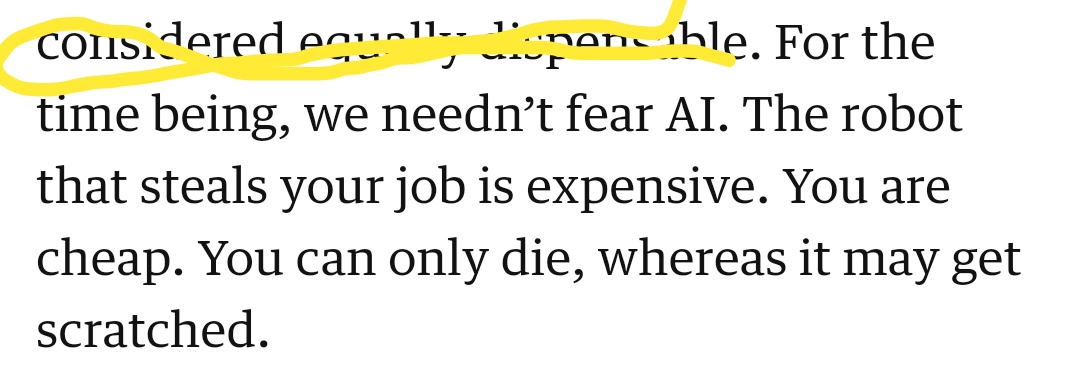 This from Frankie Boyle: