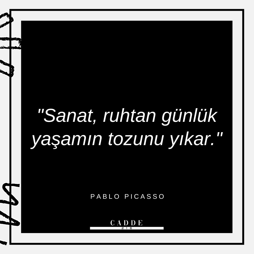 Cadde216's tweet photo. "Sanat, ruhtan günlük yaşamın tozunu yıkar."
-Pablo Picasso

#cadde216 #moda #yaşam #stil #dijital #yayın #yayıncılık #coffeetime #coffee #hello #hi #merhaba #ilk #ilkpost #ilkgösterim #art #sanat #özlüsözler #motivasyon #motivation #motivationalquotes https://t.co/RGLmbkST43