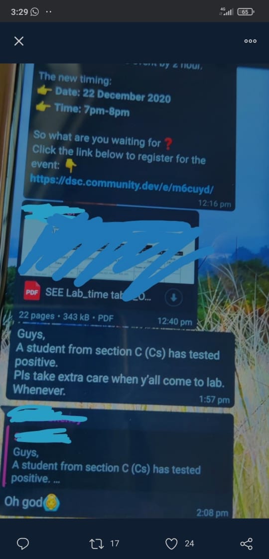 StudentAndPare1's tweet photo. #vtu a student already tested +ve, how will v b safe if v r travelling at this unsafe circumstances
#vtukillingstudents #vtustudentswantjustice #vtuonlineexamsmadi #NSUIwithVTUstudents #vtuspreadingcorona
@NSUIKarnataka @anubha1812 @nidhiindiatv @ParBen24 @BSYBJP @CMofKarnataka https://t.co/cs0v1QW2Ke