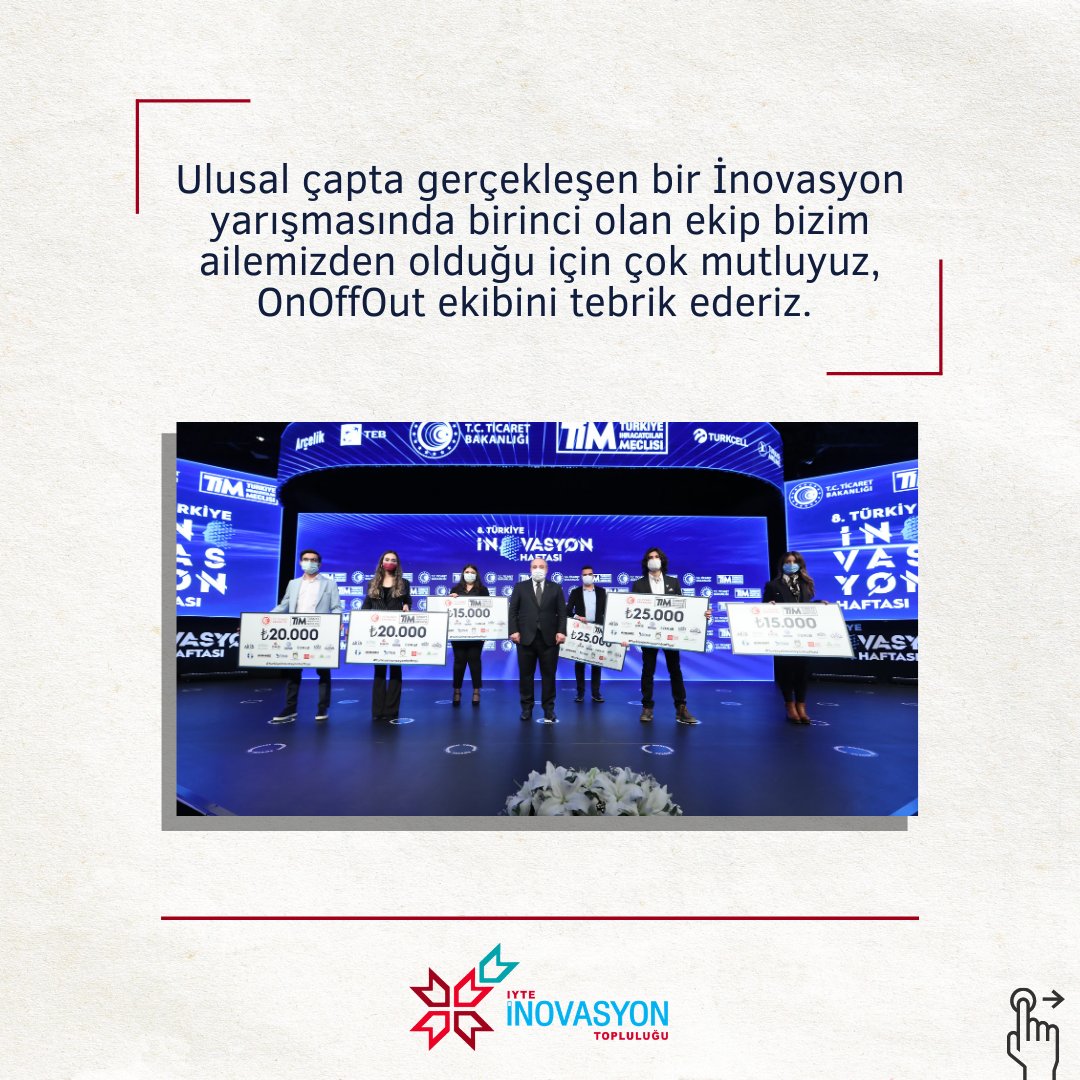 #iyteinovasyon #iyteinovasyontoplulugu #iyte #iztech #inovatim #inovasyon #inovasyonhaftasi #pandemisonrası #türkiyeihracatçılarmeclisi #onoffout