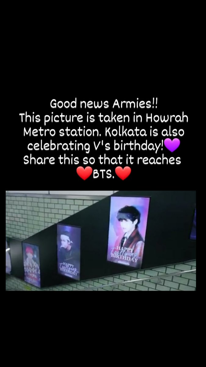 _butterfly007's tweet photo. #kolkata celebrates Taeday.
@BTS_twt
@BangtanINDIA
#bangtan #btsindia #btskolkata ❤💜 https://t.co/VgUxK8GmiF