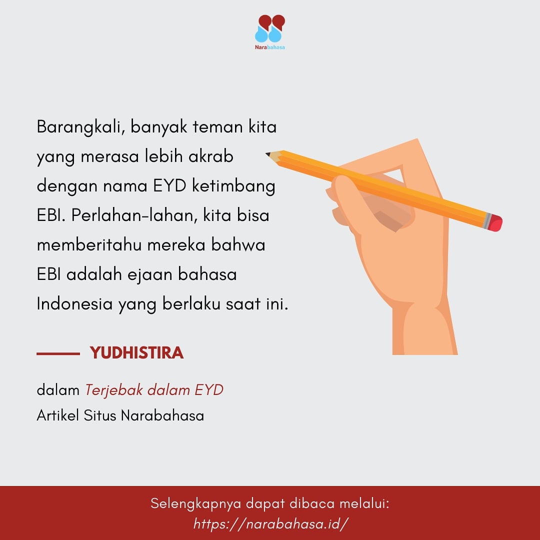 Siapa yang sudah mengunduh PUEBI versi elektronik? 

#narabahasa #kuasaibahasakuasaidunia #artikelnara