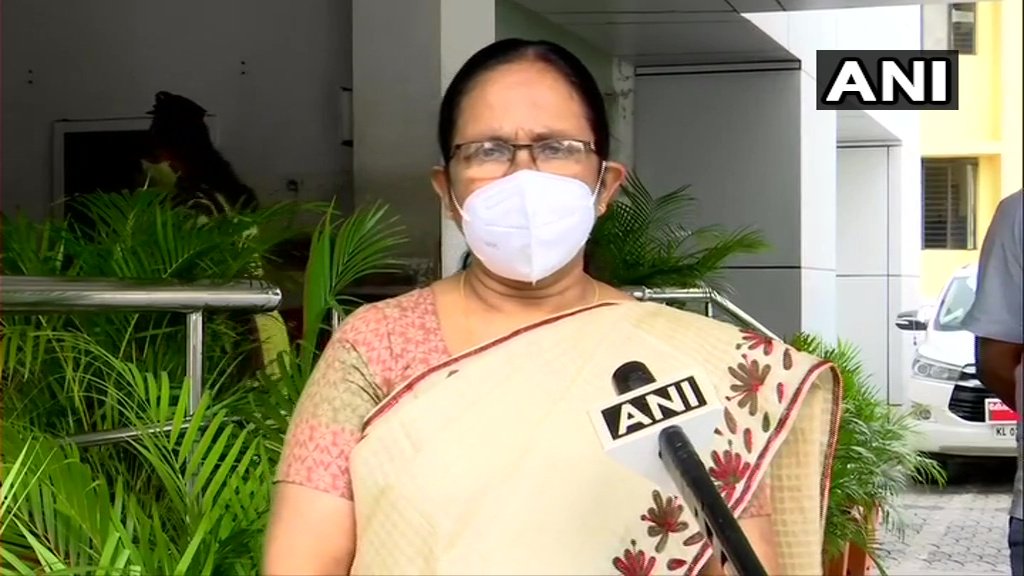 ANI's tweet photo. Eight people, who returned from UK recently, have tested positive for COVID-19 in Kerala. Their samples have been sent to National Institute of Virology, Pune for further examination to ascertain if it's the mutated strain of the virus:Kerala Health Minister KK Shailaja(file pic) https://t.co/OQnDItckrH