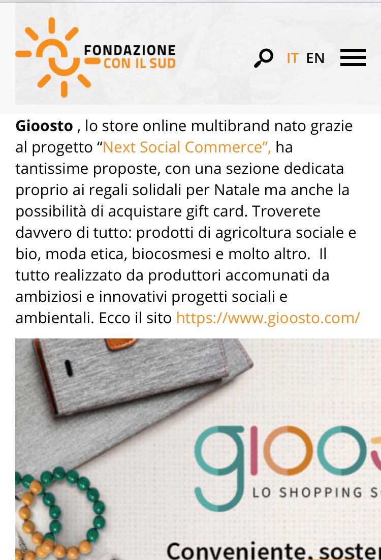 Grazie a <a href="/ConilSud/">Fondazione CON IL SUD</a> x come parla di noi !