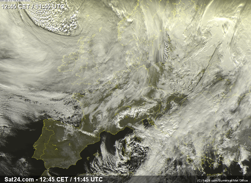 Europe_wx's tweet photo. Latest update of Europe pressure patterns and front (synoptic map), satellite image, temperatures and lightning activity https://t.co/byBzqB0Nqj