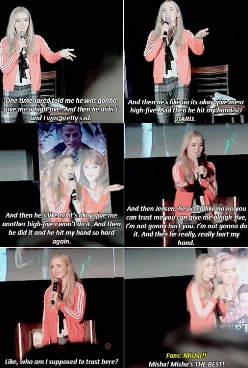 If you've been in this fandom long enough to know J2 a little bit you just know that this means they like her very much (and so do we)