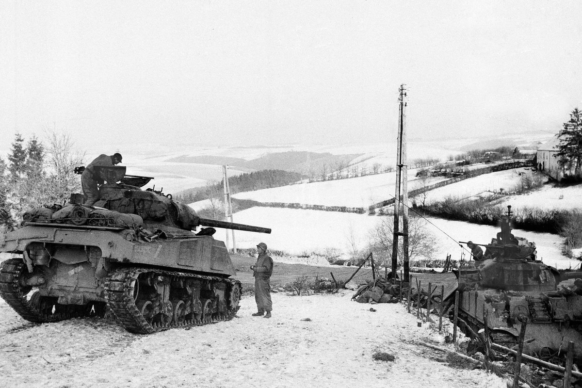[10 of 12]By the end of this day, Bastogne was back in American hands, the Germans were reeling. Hitler realizes that his original objective for the Ardennes counteroffensive, the seizure of the port of Antwerp, is now unattainable.