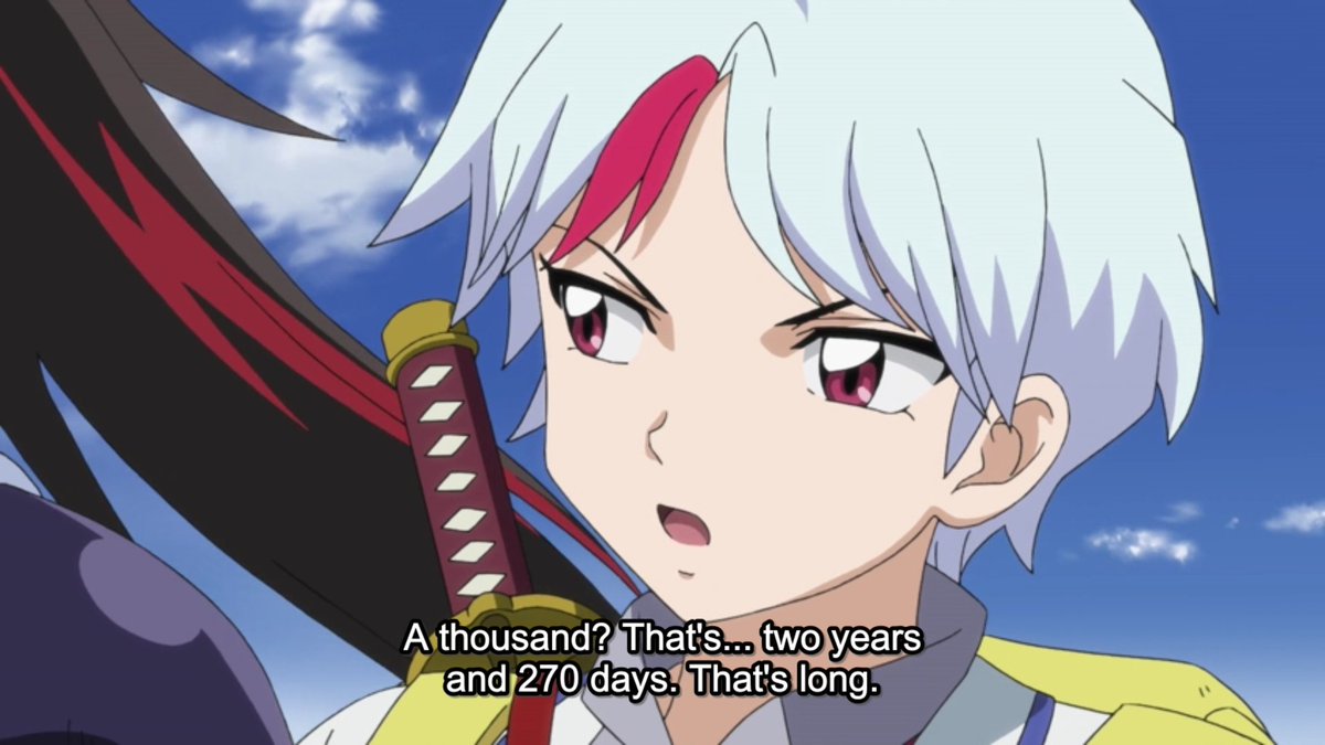 As mentioned in last week's preview, Miroku is undergoing a 1000-day training regimen.The process takes longer than that, Towa.At least according to what  @AxellianYT said in a recent video.  #YashaHime
