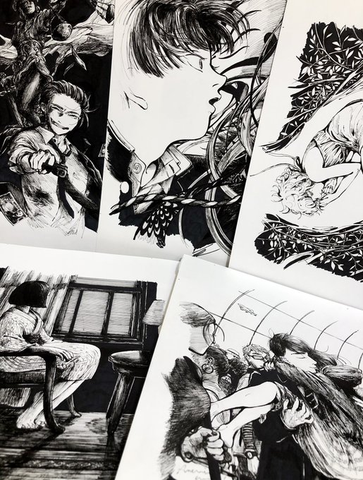 整理してたらイラスト集の絵が出てきました 