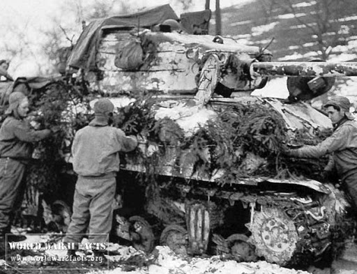 [6 of 12]Due to cratered roads, ice, limited visibility, and enemy artillery, the 37th made slow progress getting into position over the previous five days.