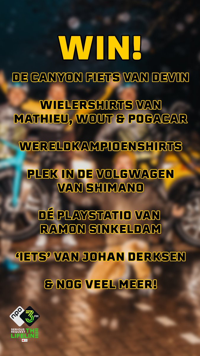 BasTietema's tweet image. Hier een kort overzichtje wat je allemaal kunt winnen door een (minimale) donatie van €25,- voor 3FM @SeriousRequest via 3fm.nl/tourdetietema
