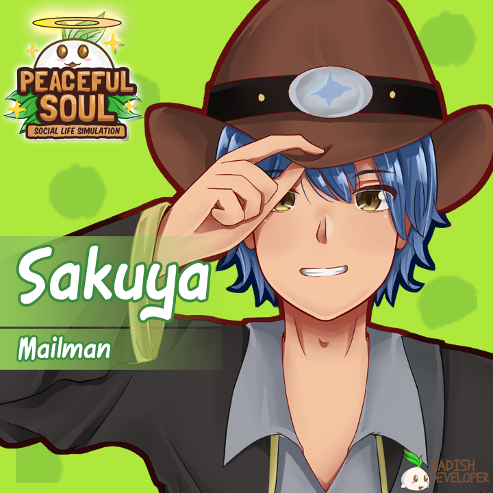 RadishDevp's tweet photo. Hello, comRADes,

Sakuya is a mailman. He will help to bring information from the outside of the village, the order of goods or maybe some bills. 🙂

-------
Remember to "Add to Wishlist" our game: https://t.co/F2szRrtVDq.

#PeacefulSoul
#RadishDeveloper
#AWSUMDEV
#AWSUMProject https://t.co/AJUJgaxAzg