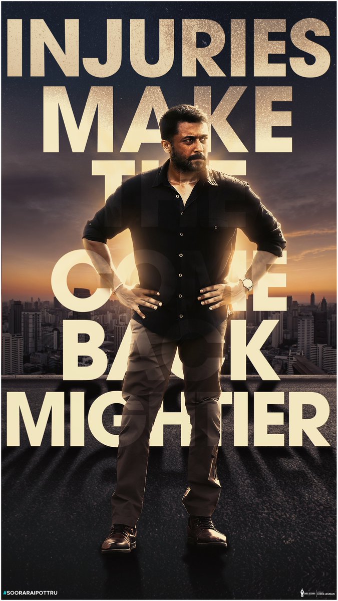 ChrisLeuman's tweet photo. INJURIES MAKES THE COMEBACK MIGHTIER 🔥💥 My special design to celebrate the year-end tag😀
#KollywoodRulerSURIYA https://t.co/3HFUmqk4zs