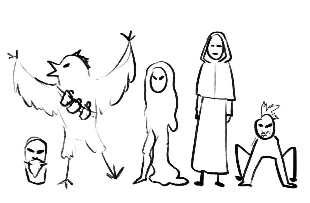 I wish I had the skill to encapsulate this party's energy as well in a proper art as I've managed to do in this 2 minute sketch 