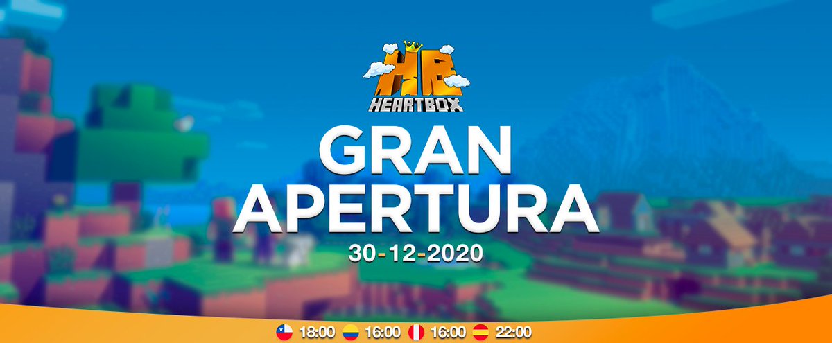 HeartBoxNT's tweet image. Lo que muchos esperaban... Abrimos este miércoles. ¡No te lo puedes perder! #heartbox #minecraft #minecraftserver
En la imagen podrán encontrar las horas respectivas de cada país.

IP: mc.heartbox.me